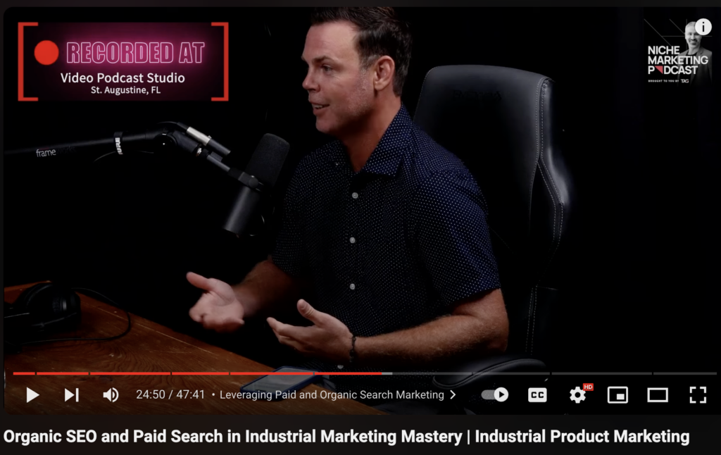 justin smith from outerbox on the niche marketing podcast -- industrial marketing series