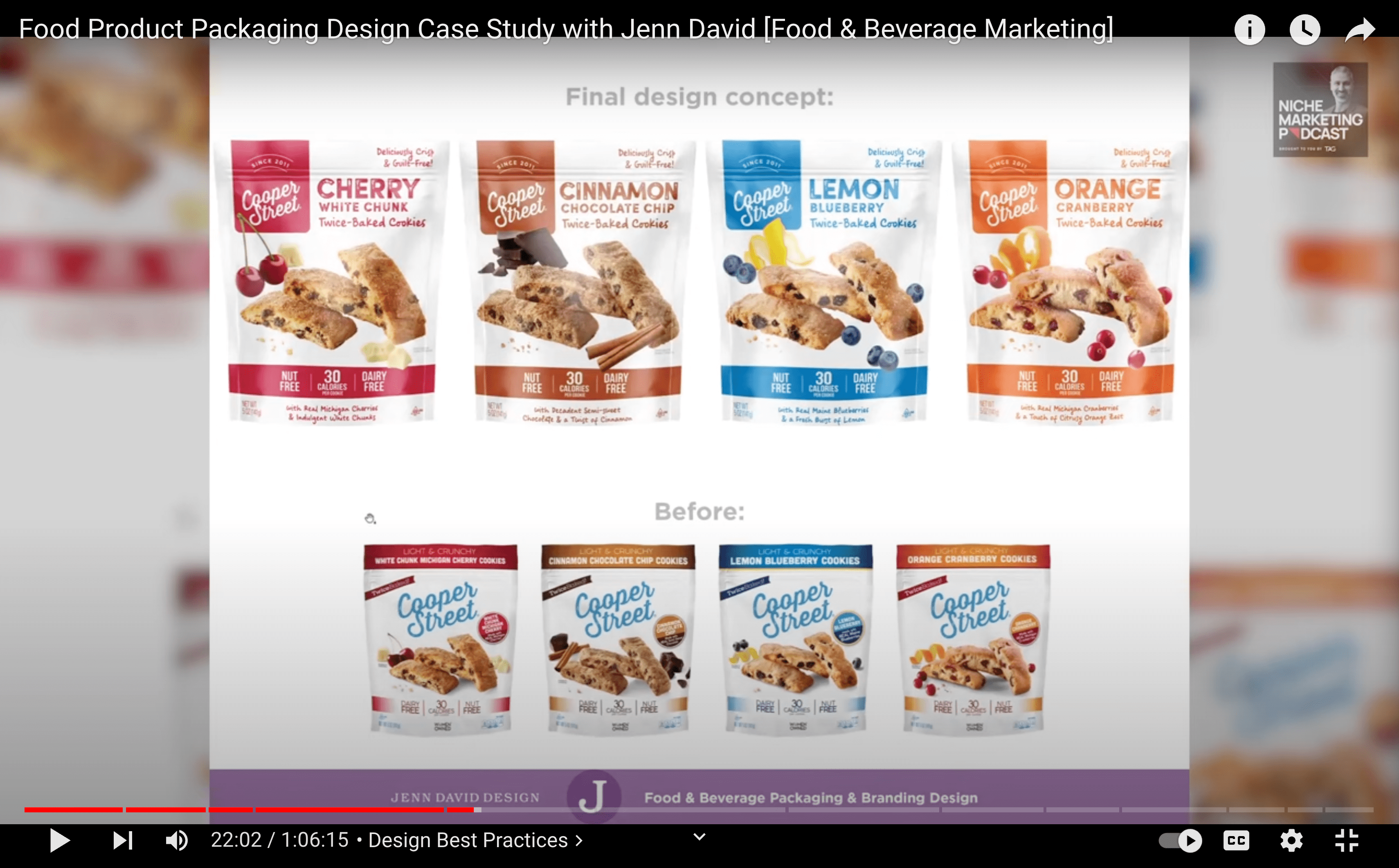 food product development via great food packaging design
